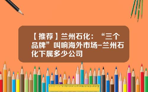 【推荐】兰州石化：“三个品牌”叫响海外市场-兰州石化下属多少公司