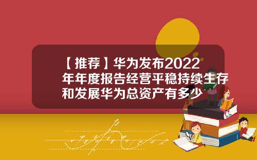 【推荐】华为发布2022年年度报告经营平稳持续生存和发展华为总资产有多少