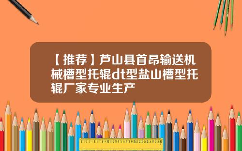 【推荐】芦山县首昂输送机械槽型托辊dt型盐山槽型托辊厂家专业生产