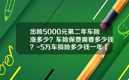 出险5000元第二年车险涨多少？车险保费需要多少钱？-5万车损险多少钱一年【新闻】.