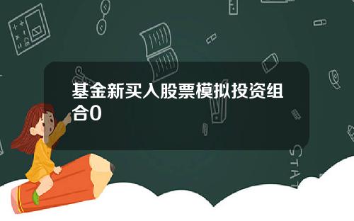 基金新买入股票模拟投资组合0
