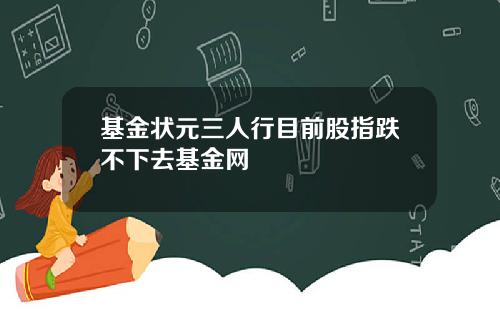 基金状元三人行目前股指跌不下去基金网