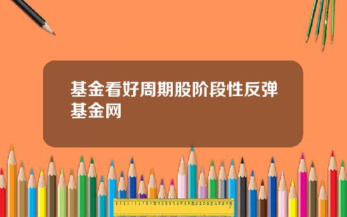 基金看好周期股阶段性反弹基金网