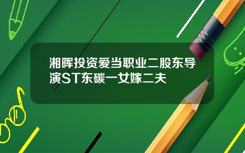 湘晖投资爱当职业二股东导演ST东碳一女嫁二夫