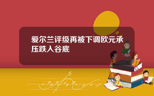 爱尔兰评级再被下调欧元承压跌入谷底