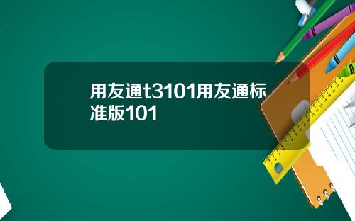 用友通t3101用友通标准版101