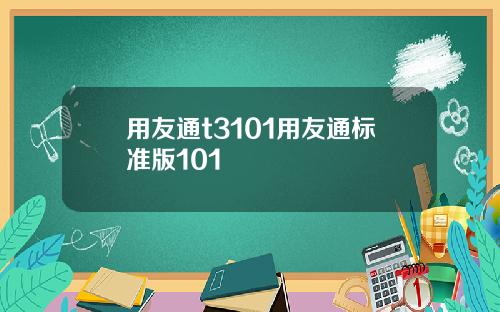 用友通t3101用友通标准版101
