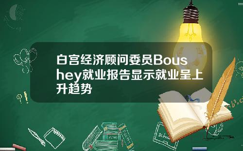 白宫经济顾问委员Boushey就业报告显示就业呈上升趋势