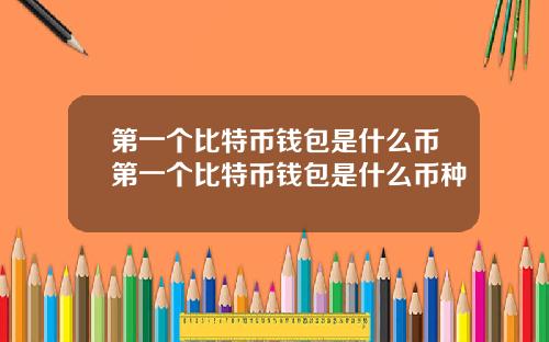 第一个比特币钱包是什么币第一个比特币钱包是什么币种