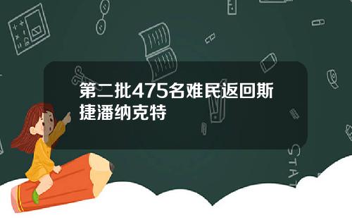 第二批475名难民返回斯捷潘纳克特