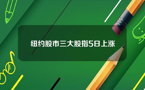 纽约股市三大股指5日上涨