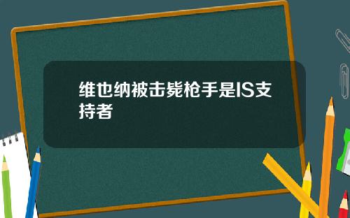 维也纳被击毙枪手是IS支持者