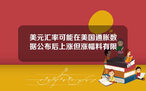 美元汇率可能在美国通胀数据公布后上涨但涨幅料有限