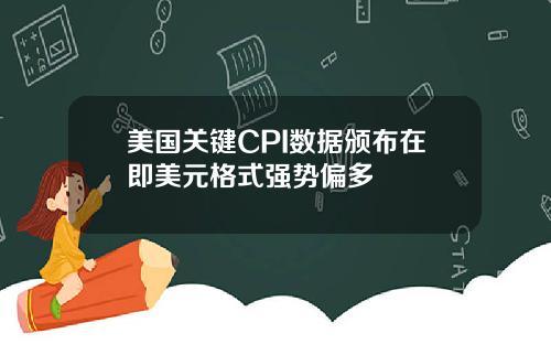 美国关键CPI数据颁布在即美元格式强势偏多