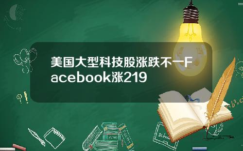 美国大型科技股涨跌不一Facebook涨219
