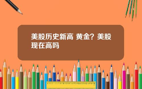美股历史新高 黄金？美股现在高吗