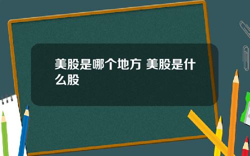 美股是哪个地方 美股是什么股