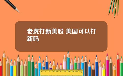 老虎打新美股 美国可以打新吗