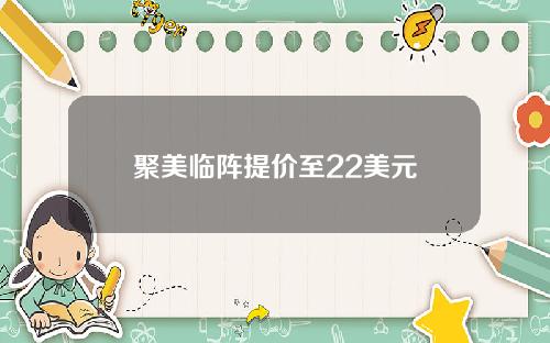 聚美临阵提价至22美元