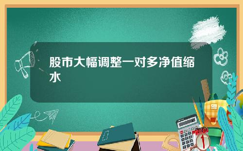 股市大幅调整一对多净值缩水