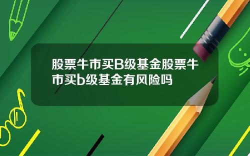 股票牛市买B级基金股票牛市买b级基金有风险吗