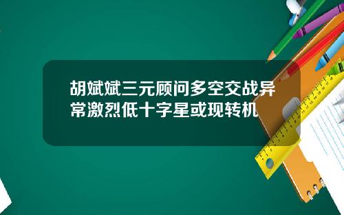 胡斌斌三元顾问多空交战异常激烈低十字星或现转机