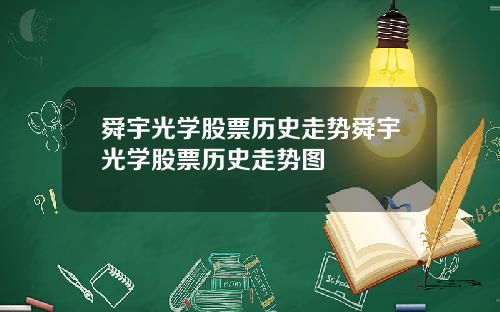 舜宇光学股票历史走势舜宇光学股票历史走势图