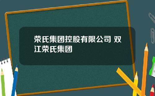 荣氏集团控股有限公司 双江荣氏集团