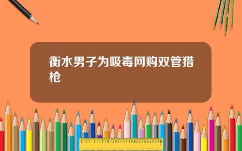 衡水男子为吸毒网购双管猎枪