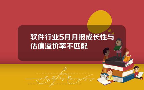 软件行业5月月报成长性与估值溢价率不匹配