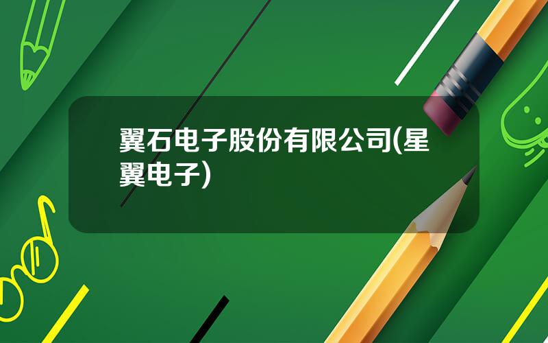 翼石电子股份有限公司(星翼电子)
