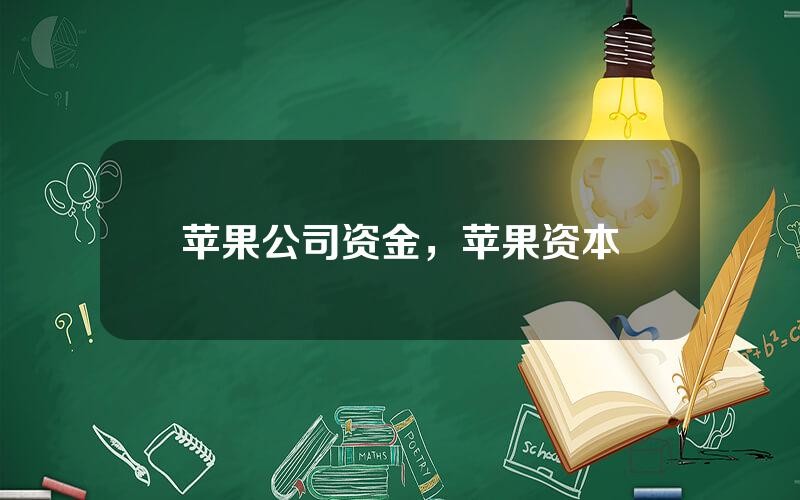苹果公司资金，苹果资本