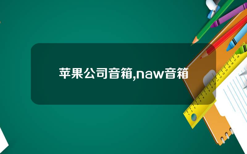 苹果公司音箱,naw音箱