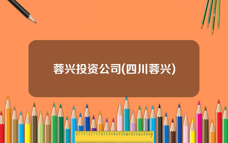 蓉兴投资公司(四川蓉兴)