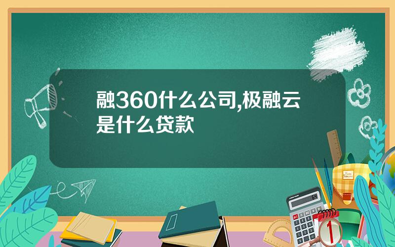 融360什么公司,极融云是什么贷款