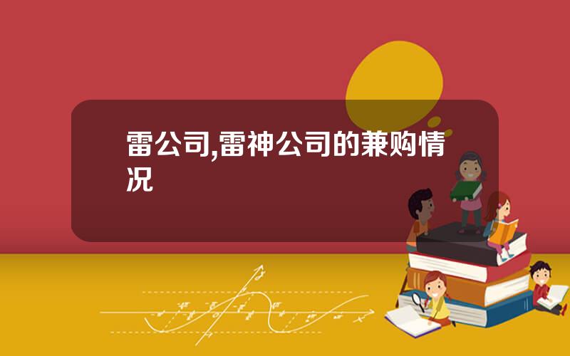 雷公司,雷神公司的兼购情况